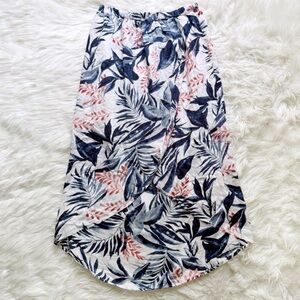 Lucky Brand Faux Wrap Floral Print Skirt Size Small